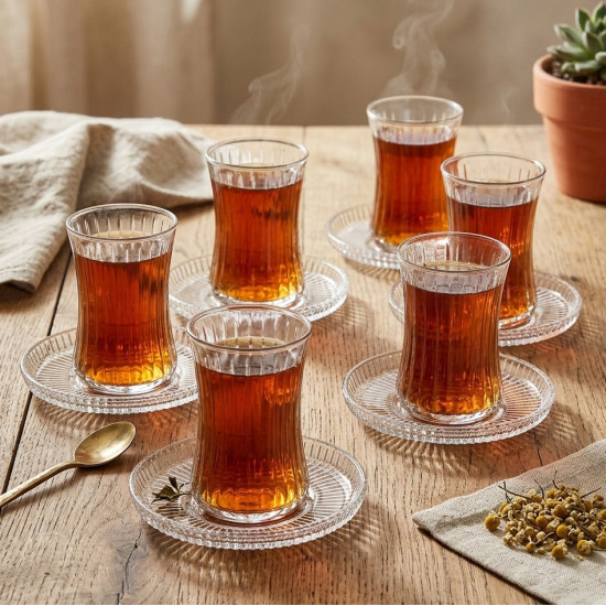 Cup and Saucer Set - 6 Pcs